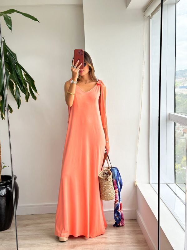 VESTIDO LONGO AMARRACAO