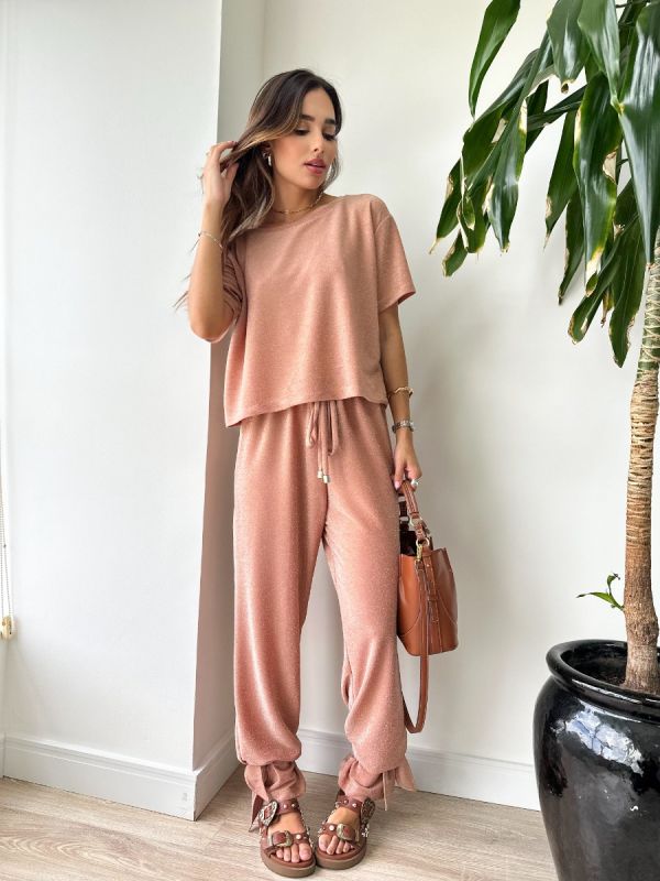 CALÇA LUREX AMARRAÇÃO