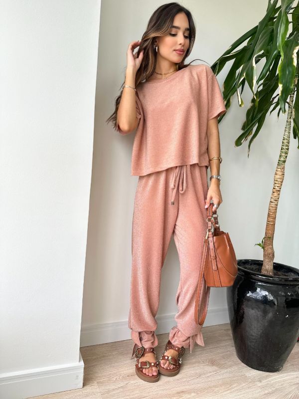 CALÇA LUREX AMARRAÇÃO