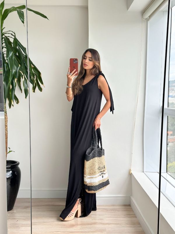 VESTIDO LONGO AMARRACAO