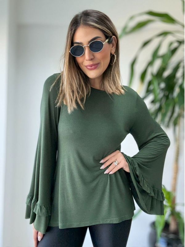 BLUSA MANGA SINO DUPLA