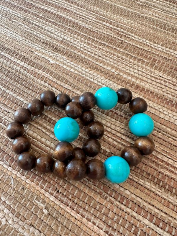 KIT DUAS PULSEIRAS TURQUESA