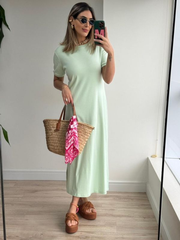 VESTIDO TSHIRT MIDI