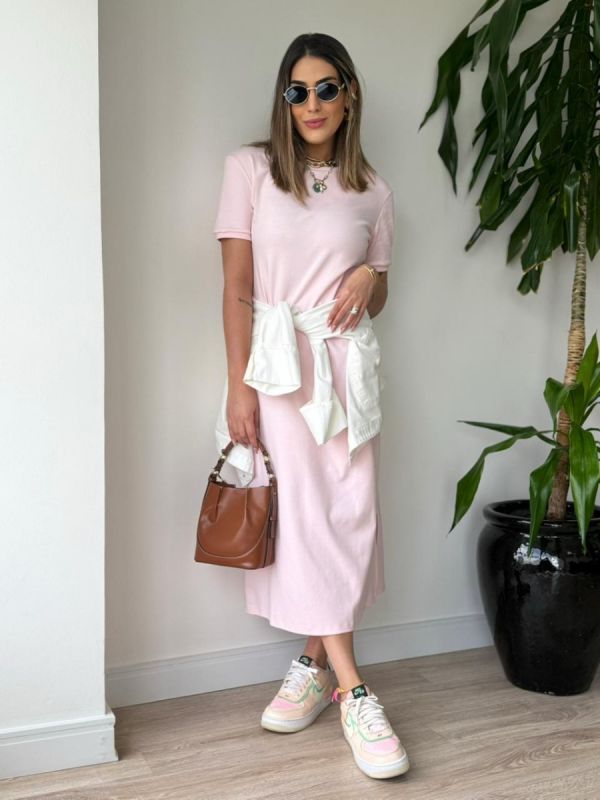 VESTIDO TSHIRT MIDI